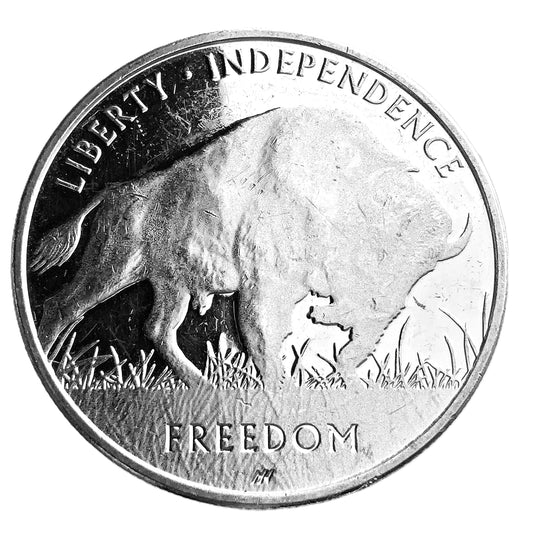 1 ozt Asahi Liberty Trade Buffalo 999 Silver Round