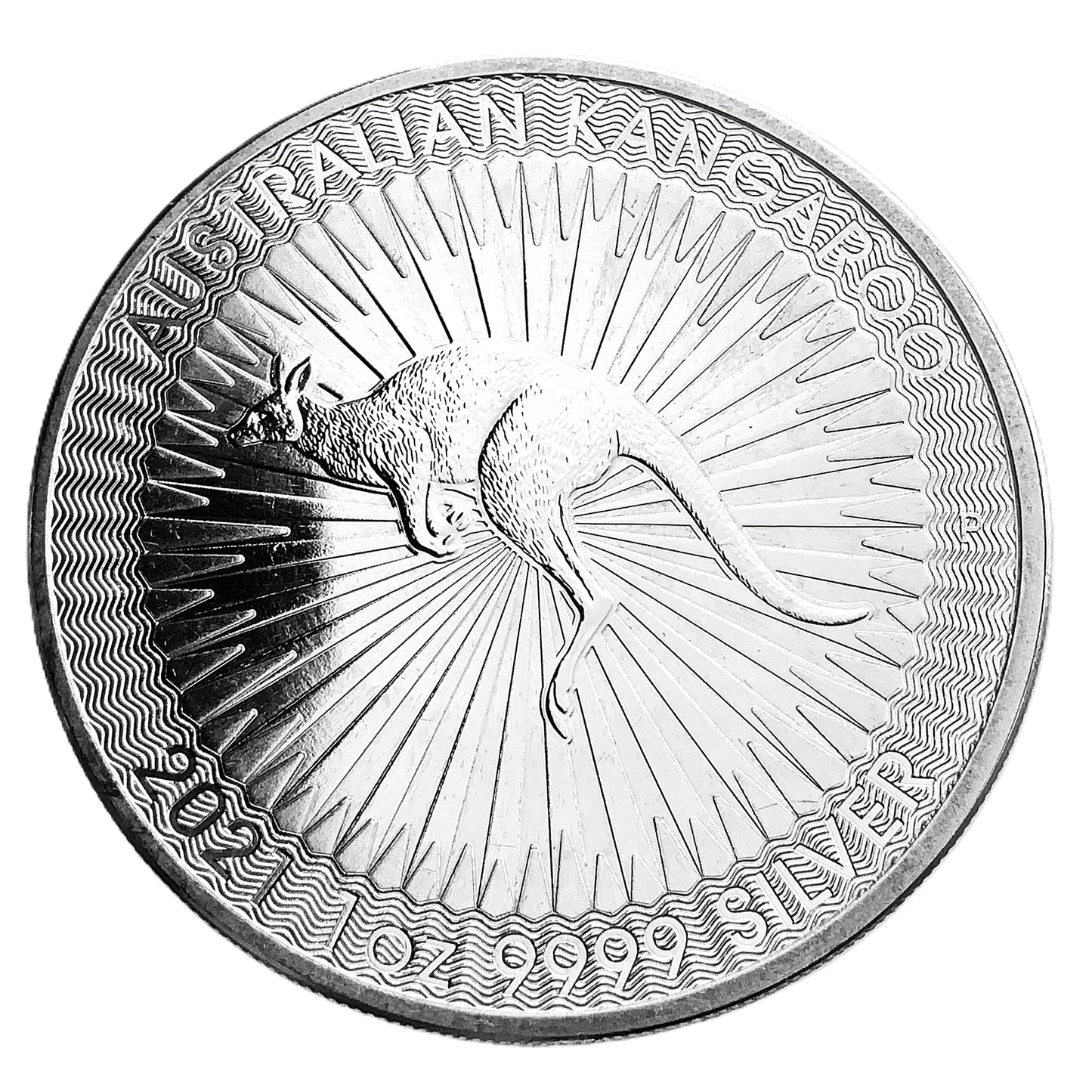 1 ozt 2021 Australian Kangaroo 9999 Silver $1 Coin