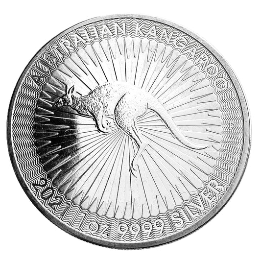 1 ozt 2021 Australian Kangaroo 9999 Silver $1 Coin