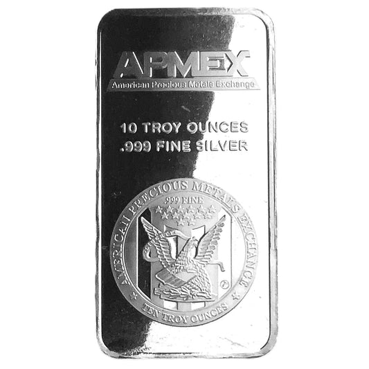 10 ozt Apmex Eagle 999 Fine Silver Bar
