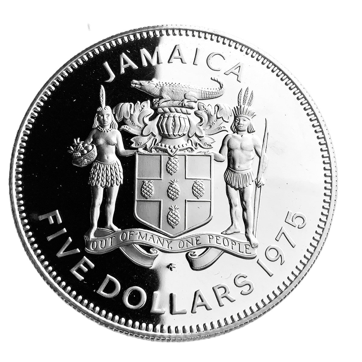 .609 ozt Jamaica Norman Manley $5 Silver Coin