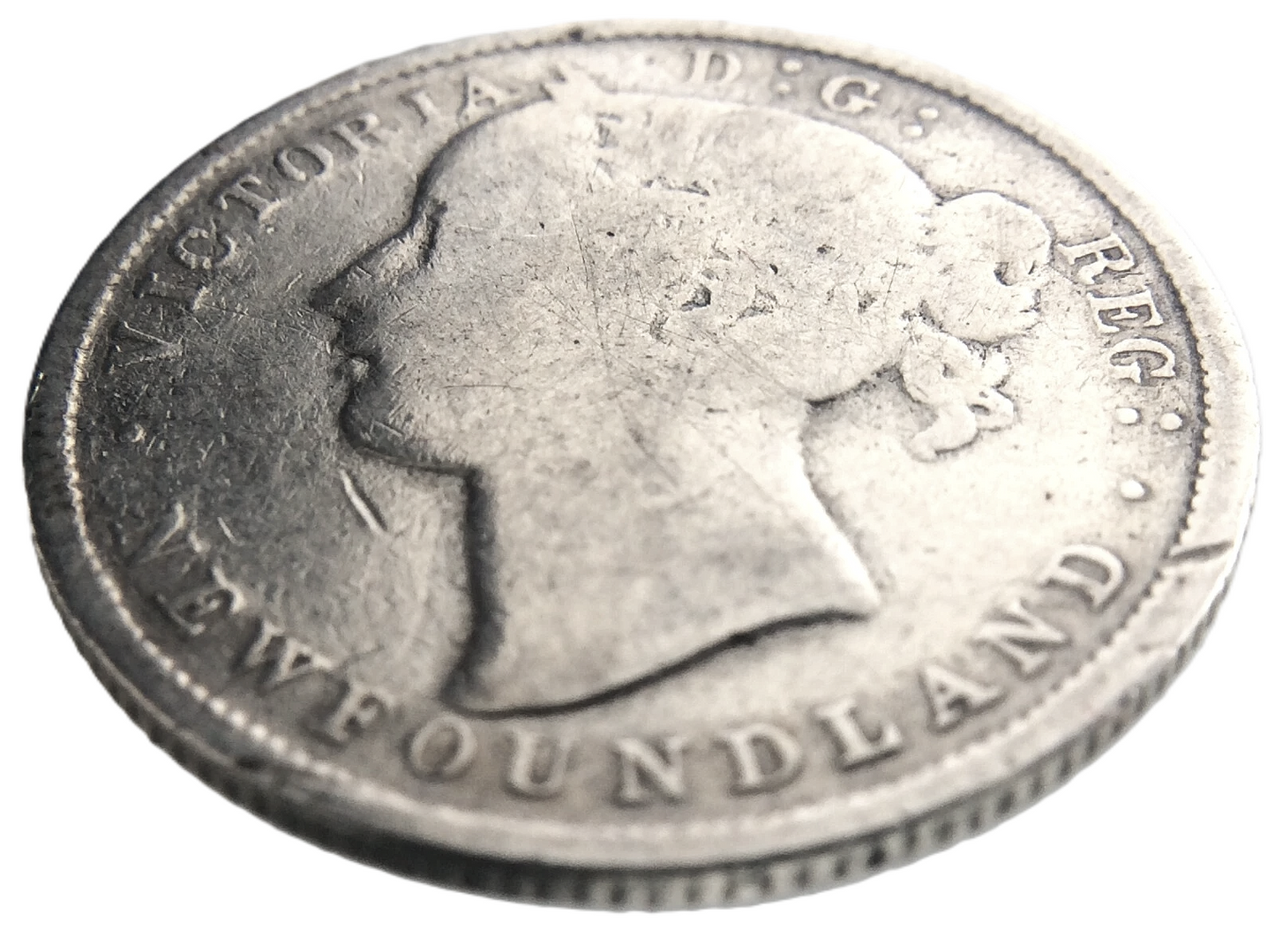 .140 ozt 1870 Newfoundland Silver 20¢