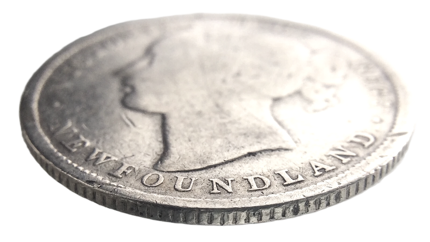 .140 ozt 1870 Newfoundland Silver 20¢