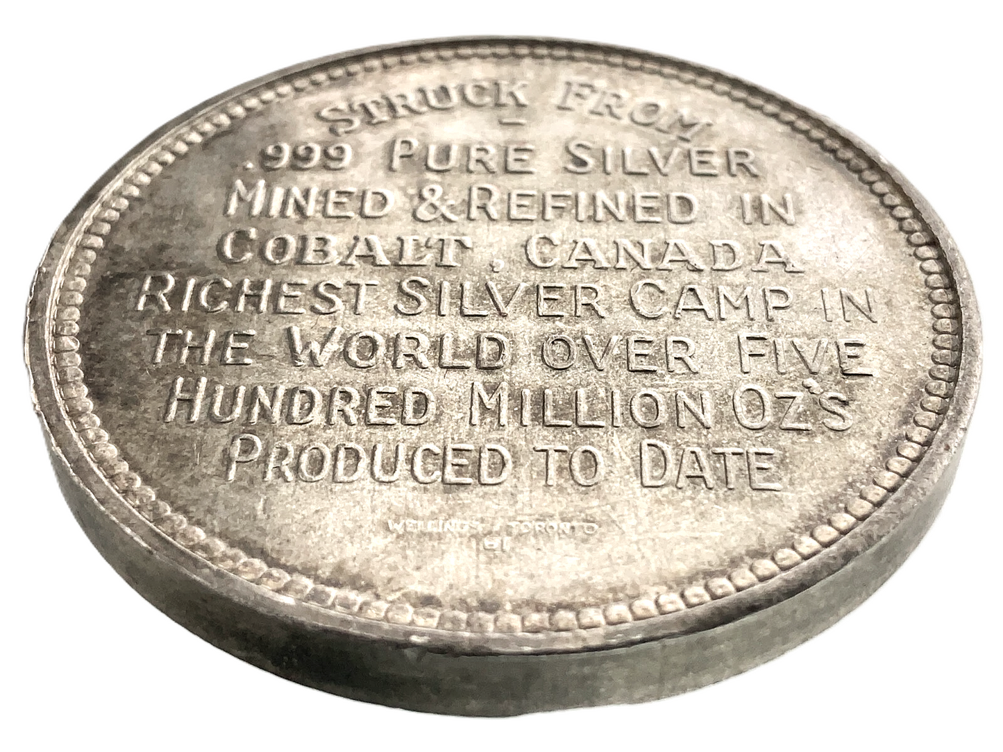 1.4429 ozt Cobalt 60th Anniv. 999 Silver