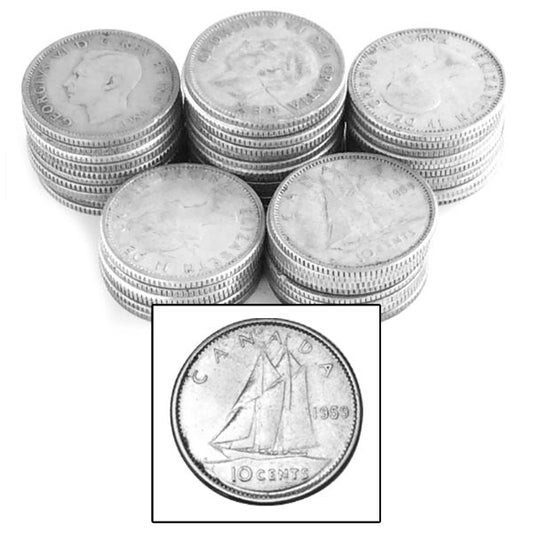 3 ozt Silver Dimes $5 Face Value 10¢