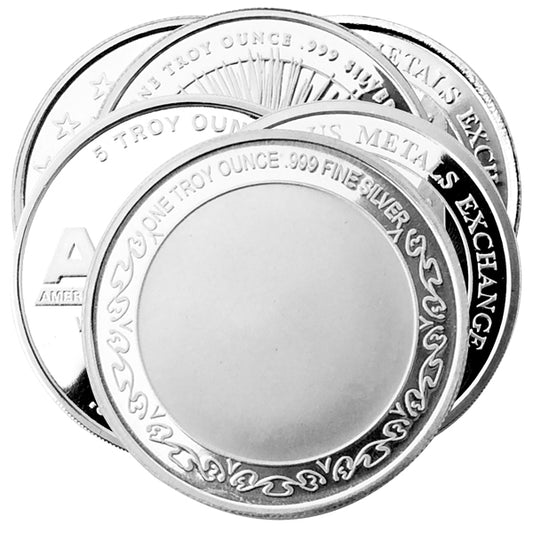 1 ozt 999 Generic Silver Rounds