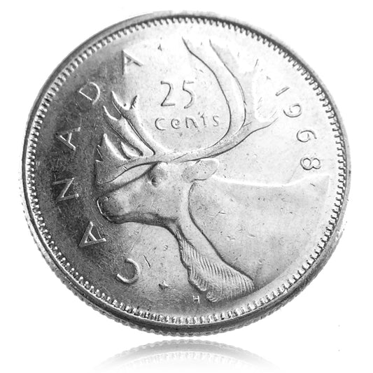 .093 ozt 25 Cents Quarter  .500 Silver 25¢