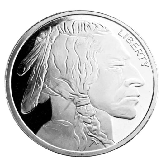 1 ozt Silvertowne Buffalo 999 Silver Round