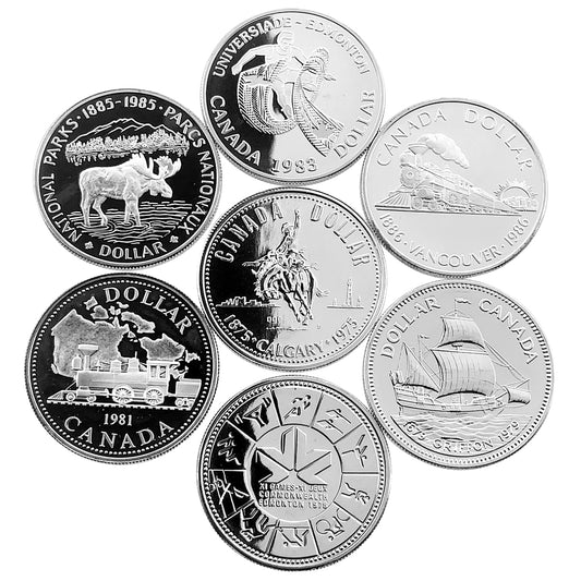 .375 ozt Canada Silver Dollars .500 Coin