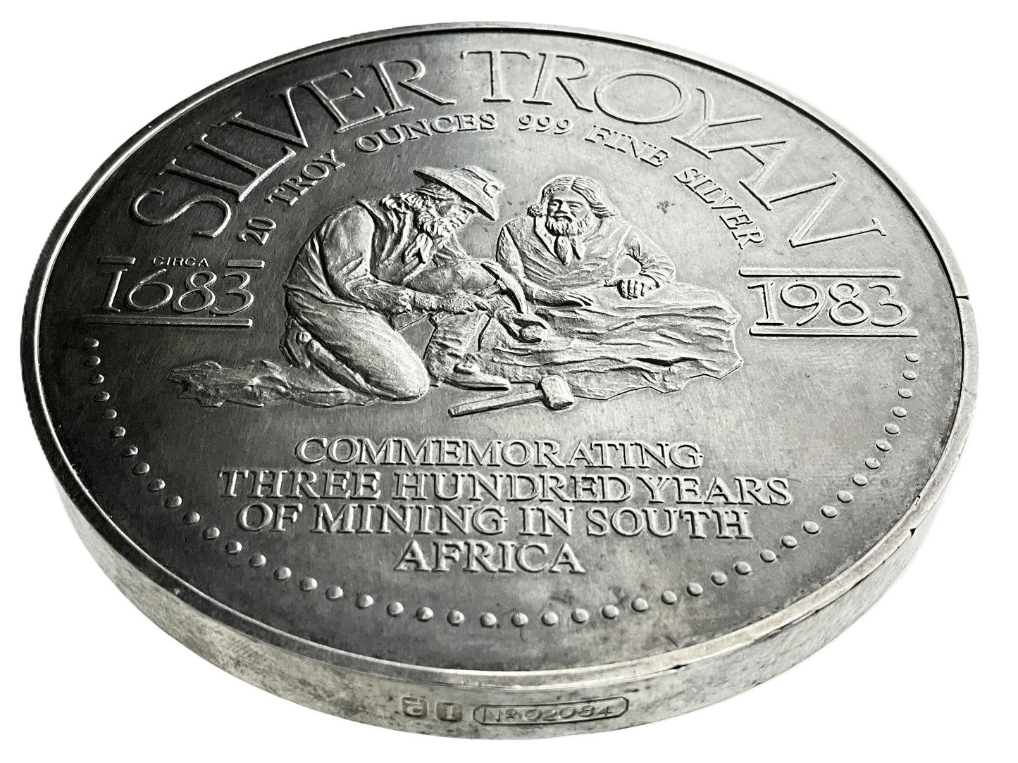 20 ozt Johannesburg South Africa 999 Silver