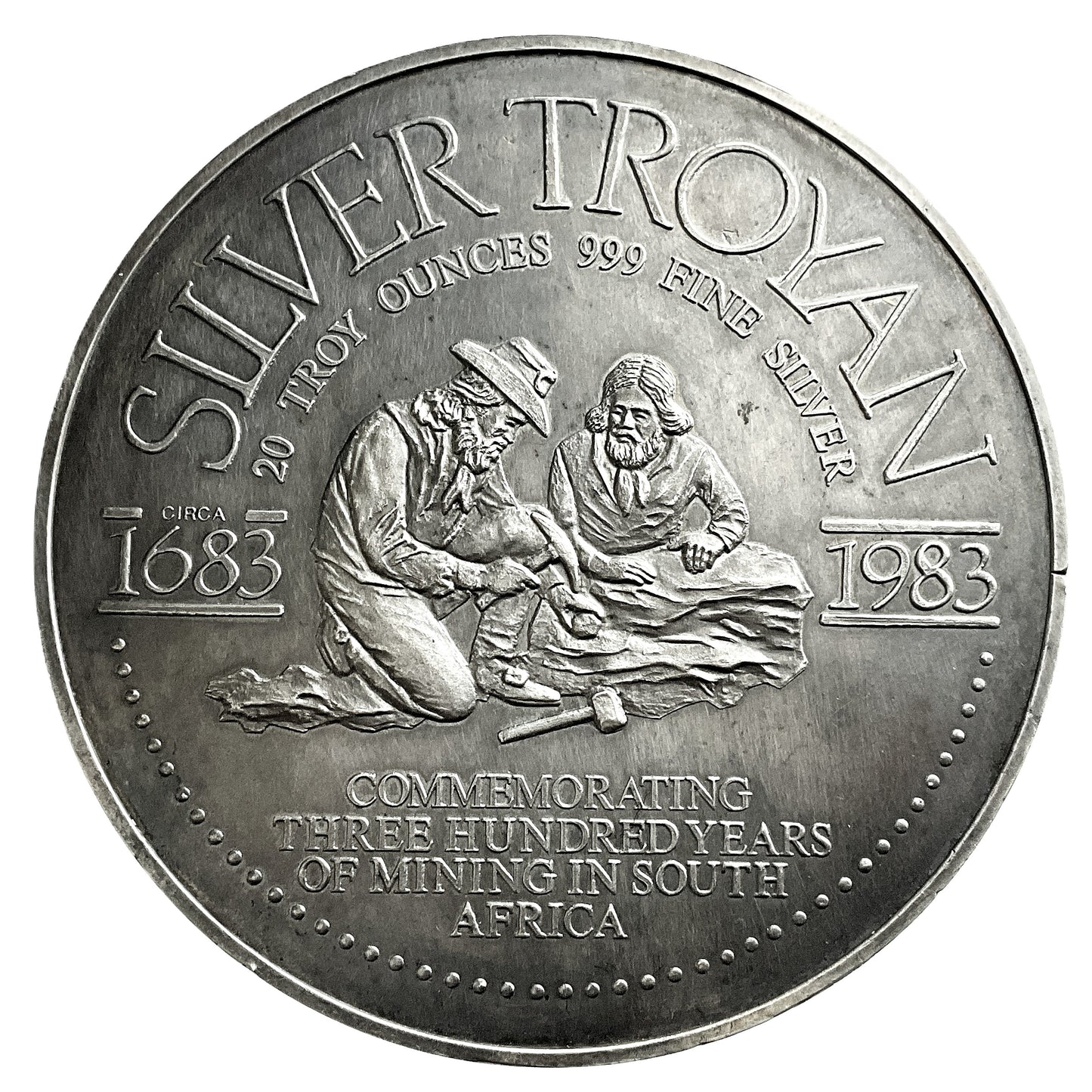 20 ozt Johannesburg South Africa 999 Silver