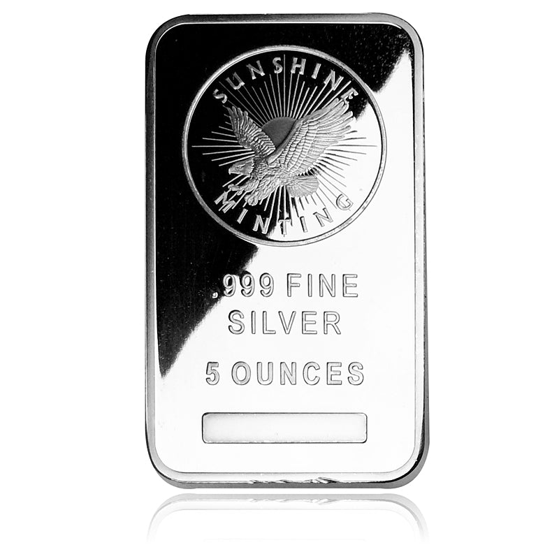 5 ozt Sunshine Mint 999 Silver Bar